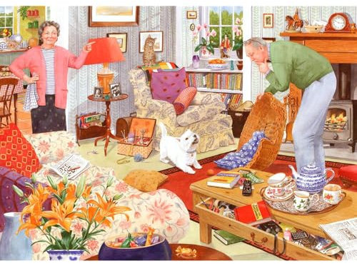The House of Puzzles - Where are my Glasses Jigsaw - 1000 Piece Jigsaws For Adults, Artist Illustrated, Scenic Landscape, Deluxe Puzzle Gifts