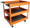 Carrello Porta Utensili 3 Ripiani, Struttura Robusta in Acciaio Verniciato, 4 Ruote, 70x35x76 cm, Carrello Attrezzi Officina, Facile da Spostare.