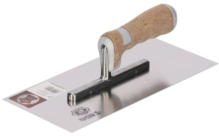 OLEJNIK J L PROFESSIONAL Profi Edelstahl Glättkelle Rostfreie 280x130mm mit Ledergriff - Hochwertiges Werkzeug für präzise Putz- und Gipsarbeiten