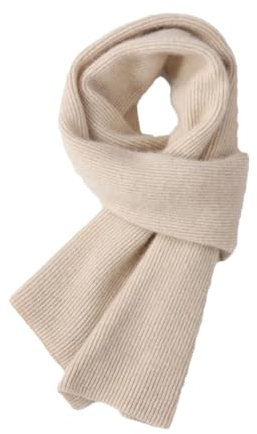 Pegsmio Kaschmir-Schal für Damen, Frühling, Herbst und Winter, weich, warm, gestrickt, beige, One size