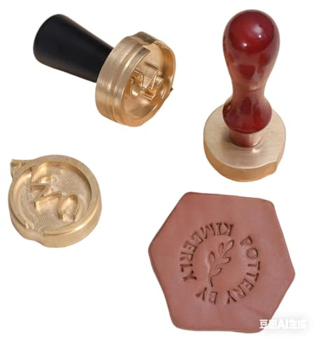 LongGenius Stempel für Ton, individueller Töpferstempel, Keramikstempel, Tonunterschrift, Töpferstempel, personalisierter Tonstempel