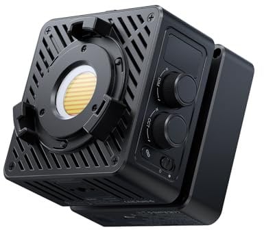 ULANZI 65W Tragbares LED Videolicht mit Wechselakku (3200mAh), Dual-Farbtemperatur 2500K-6500K, APP-Steuerung – Ultraleicht 400g für Studio/Outdoor/Kamera