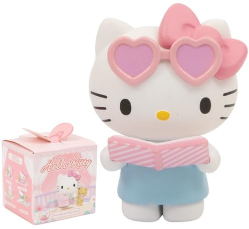 Hello Kitty - Blind Box Serie Dolce Cuore, 1 Figura Pop a Sorpresa su 9, Unboxing ed Arrivo Casuale, Mini Box Trasparente 7x7cm, Collezionabile, Giochi Preziosi