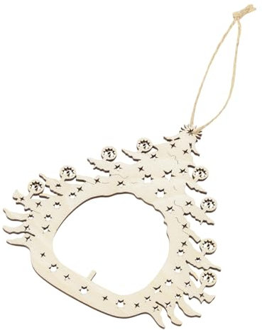 Decorazione per albero di Natale in legno e compensato, 1 pezzo