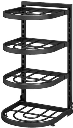 Supporto per lavello, supporto da cucina, organizer regolabile e sotto l'armadio, per riporre pentole in piani di lavoro, lavandini e angoli