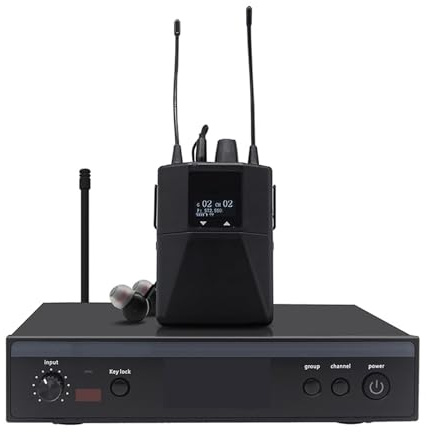 Personal Wireless In Ear Monitor For Bands In-Ear Monitoring System Stage Professional Digital Sound Stage(With 1 Receiver)