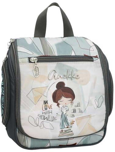 Anekke | Trousse de Toilette Femme Sophia | Trousse de Voyage Femme Grand Format en Polyester avec Attache | 21 x 24 x 8 cm | Multicolore