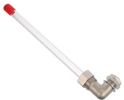 minkissy Acrylic Water Level Gauge for Fire Pool and Boiler with Accurate Water Level Monitoring and Easy Maintenance, Suitable for Industrial and Home Use, Matching Pipe Diameter 13mm,
