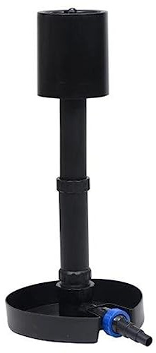 Skimmer de estanque de pie para agua clara, limpiador de superficie para estanques de hasta 50-60 m², caudal 8000-16000 l/h, cesta de colector de altura ajustable y manguera de expansión
