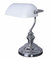 Retro Lampe Schreibtischlampe Bankers Lamp (ohne Leuchtmittel) Antikstil Leuchte Silber Bankerlampe xcl113 Palazzo Exklusiv