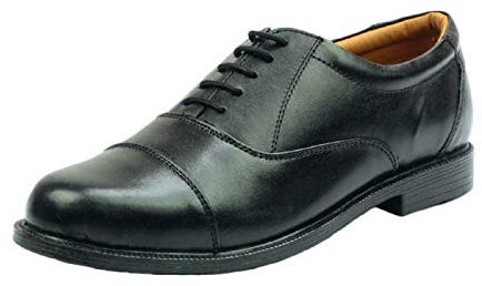 Cadets Parade Shoes. Oxford Capped Suitable for ATC, Army CCF Etc (10 UK) Black