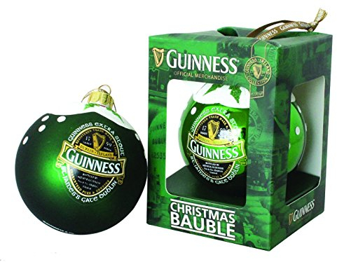 Guinness Green Collection Christbaumkugel, glänzende Oberfläche, Baumschmuck