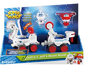 Super Wings Astra und JETT's Moon Rover Transform-a-Bot 2