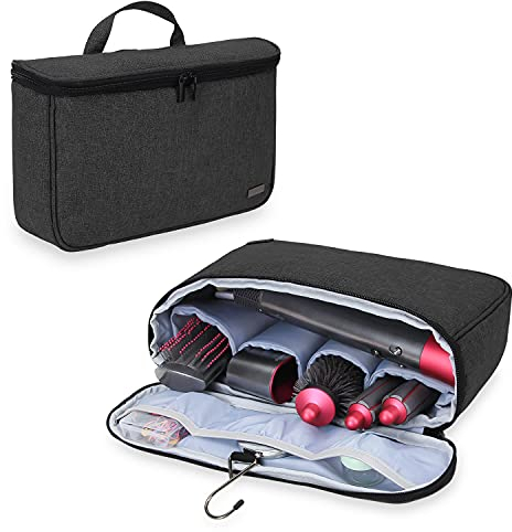 Teamoy Aufbewahrungstasche für Dyson Airwrap Styler und Lockenwickler, tragbar, Reisetasche, Schwarz, Schwarz, Style 2: Sacoche Portable