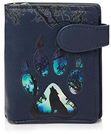 Shagwear Portemonnaie Geldbörse Damen Geldbeutel Mädchen Portmonee Wolfs Pfote/Wolf Paw