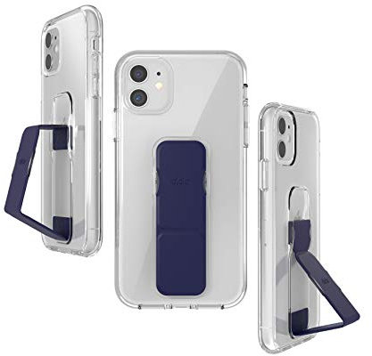 CLCKR Compatible with iPhone 11 Case with Phone Grip and Expanding Stand, iPhone 11 Cover with Phone Grip Holder - Smooth Blue