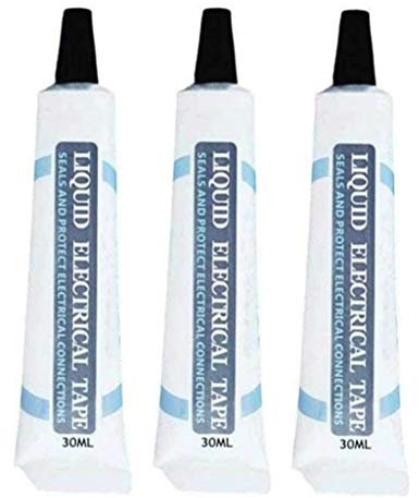 Colle de ruban isolant liquide, 3 pièces ruban d'étanchéité électrique liquide pâte de réparation de câble de données étanche (blanc)
