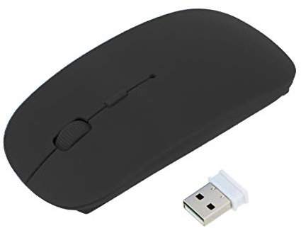 KingbeefLIU Souris 2.4G Souris De Jeu Ergonomique sans Fil avec Récepteur USB pour Ordinateur Portable PC Noir