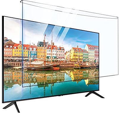 WSHA Hanging TV Screen Protective Film, No-Sticking Anti-radiation Anti-scratch Screen Film Suitable, for Flat/Curved TV screen,39INCH