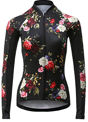 CATENA Cycling Jersey Women's Long Sleeve Cycling Jersey Mountain Bike Tops Bike Shirt Bike Shirts MTB Road Cycling Clothing Breathable Quick Dry Solid Color Cycling Jersey for Women