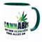 Cannabis mit der Schultüte fing Kiffertasse Chill mal Relax Tasse Becher Geburtstag Geschenk Lustig Idee Witzig Spruch Büro Marihuana Weed Artikel Kiffer Drogen Zubehör Gras Joint Deko thc Abi Tee