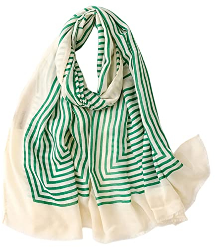 FAIRYGATE Schal Grün Damen Tücher Damen Mode Schals & Tücher für Mädchen Gemustert Bedruckt Elegant Lang Ganzjährig Schal 83030