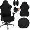 Bürostuhl überzug Set,4Stück Gaming Stuhl Bezug,Bürostuhl Bezug Universal,Hussen für Stühle mit Armlehnen,Stuhlrücken bezug,Sitzbezug bürostuhl für Computer Stühle/pc Sitzbezug Stuhl (Schwarz)