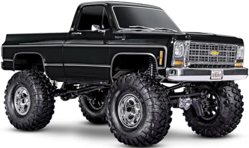 TRAXXAS TRX-4 Chevy K10 High-Trail Schwarz RTR 1/10 4WD Crawler für Hobbyisten und Enthusiasten (Kindern ab 10 Jahren geeignet) unisex