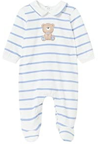 Mayoral Langer Strampelanzug für Baby - Jungen Wei-Celest 6-9 Monate (75cm)