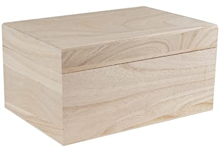 Alsino Holzbox Holzkiste mit Deckel Holztruhe Aufbewahrungsbox Vintage Aufbewahrung Truhe Kiste - mit Magnet-Verschluss, Größe: 20 cm x 14 cm x 10 cm