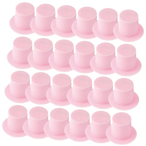 Vaguelly DIY Zubehör 120 Stück Mini-Mütze Mini-Zubehör Mini-Zylinder Puppenhaus-Zubehör Schneemann-Hüte Zum Basteln Puppenherstellungsbedarf Basteln Dekoration Puppenhüte Mini-Hüte Winzige