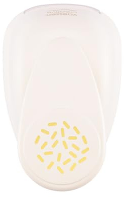 Vaessen Creative Motivstanzer Confetti - Ø 4.8 cm - Stanzer für Bastelpapier, Tonpapier, Scrapbookpapier oder Decoupagepapier, weiß gold