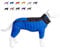 Lovelonglong Dog Coat Dog Warm Jacket, 4 Legs Covered Waterproof Windproof Reflective Warm Dog Vest, Zippered Adjustable Outdoor Dog Snow Jacket for Small Medium Large Dogs Blue M