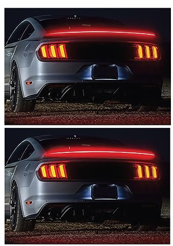 Simoni Racing SPC/L, Spoiler Posteriore per Auto, Spoiler per Bagagliaio Universale, Alettone Universale Luminoso, in Gomma Impermeabile Nera