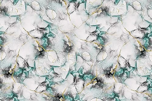 Queence | Küchen Spritzschutz Marmor Weiß 60x40x0,3 cm | Küchenrückwand | Alu-DiBond | Fliesenschutz für den Herd und Spüle | Küchenfliesen | Fliesenspiegel | Rückwand