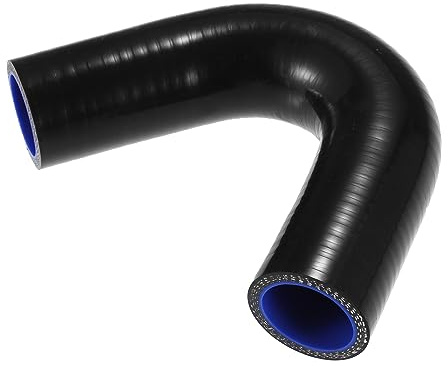 QUARKZMAN Tuyau Silicone 135° 30mm ID Noir 1pc Refroidisement | 30mm Diamètre Intérieur, 40mm Diamètre Extérieur, 100mm Longueur, 5mm Épaisseur, -60°C À 300°C Température, Universel