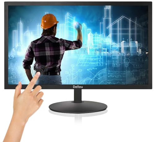 Monitor de cámara de seguridad con pantalla táctil de 19 pulgadas Pantalla CCTV Sistema de vigilancia multitáctil Interfaz multifunción HDMI AV BNC VGA USB 1440x900 Monitor de computadora Full HD