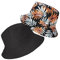 SSKHE Sonnenschutz Fischerhut, Unisex Ladies Mä Tropical Palm Leaf Fischerhut Damen