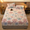 Flanell Matratzenschoner 150x200 cm Flauschig Weiches Warme Spannbettlaken Matratzenbezug Bunt Pflanze Blumen Spannbetttücher Winter Thermo Fleece Bettlaken für Bettzeug Matratze Schutz