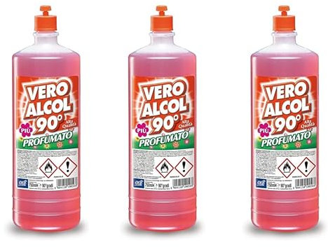 3 unités d'alcool parfumé 90° 3 pièces
