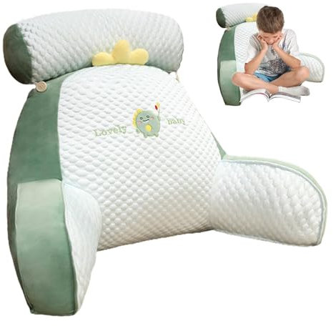 Reading Pillow for Bed, Multifunctional Detachable Backrest Pillow Washable Support Rest Pillow for Reading Relaxing Watching TV, Soft Detachable Reading Back Support Rest Pillow(40x60cm)
