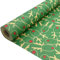 DOJoykey Rouleau de papier cadeau de Noël : papier kraft vert avec motif festif d'élan recyclable 43 cm x 15 m pour cadeau de Noël et d'anniversaire