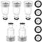 5 Pcs Pressure Washer Hose Fittings,3/4 Inch Garden Hose Connector, Durable Plastic Pressure Washer Inlet Filter Hose Connector, Quick Connect Gun Adapter for Garden and Home Use