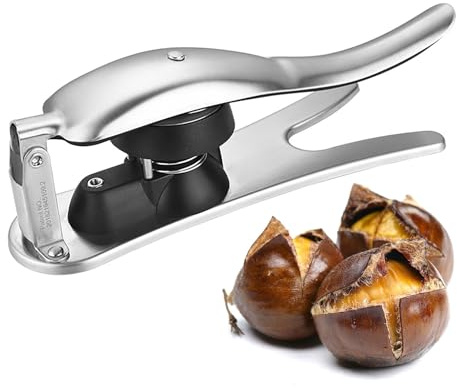 CHSEEO Kastanienclip, 1 PC 304 Edelstahl Kastanien Schnellöffner Knacker, Tragbarer Ergonomischer Design Kastanienschneider Küchenwerkzeuge