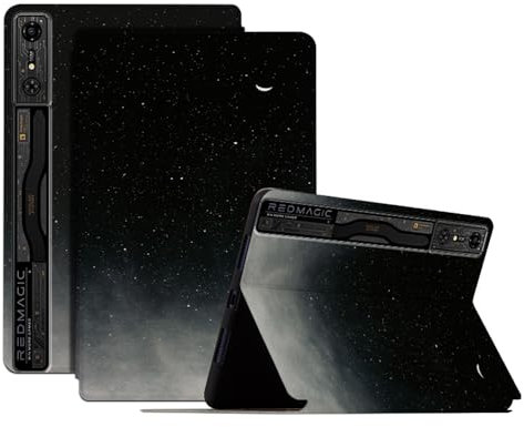 SLLMYYX Custodia per tablet da gioco RedMagic Nova/RedMagic Gaming Tablet Pro da 11,9 pollici, in pelle PU, sottile, con supporto (cielo stellato luna)