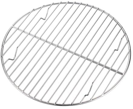 Gralara Rejilla de enfriamiento Rejilla de Cocina, Dispositivo de Cocina, Acero Inoxidable para Horno holandés para Accesorios para la Parrilla, 24x24x2cm
