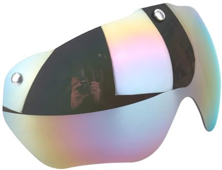 Ksikdeg Magnetische Fahrradhelm-Schutzbrille, abnehmbare Sonnenblende, abnehmbare Sonnen-Windschutzscheibe für Fahrradhelm, winddicht, Sport