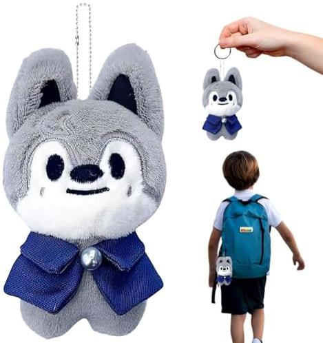 SKIPTHYBER Stray Kids Skzoo Plüschpuppe Schlüsselanhänger, Skzoo Serie Plüsch Schlüsselanhänger, Plüsch Rucksack Anhänger, Niedlicher Anhänger, stray kids schlüsselanhänger, 12cm