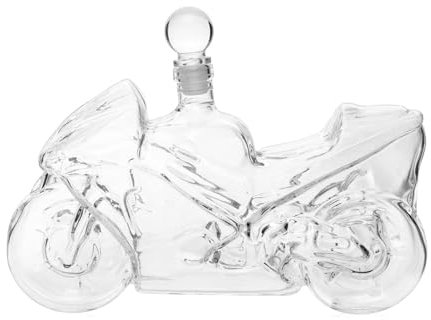 JOUFNING Statue d'art du Whisky - Décoration De Bureau pour Bouteille De Whisky, Carafe À Whisky pour Moto, Distributeur De Vin, Cadeaux pour Hommes sur Le Thème du Whisky