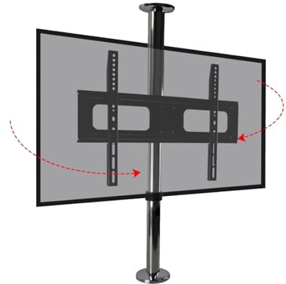 Adjustable 32 65 Inch TV Wall Mount Stainless Steel Rotating Bracket 360 Degree Swivel Height Adjustable Perfect for LCD/LED TVs Space Saving Design